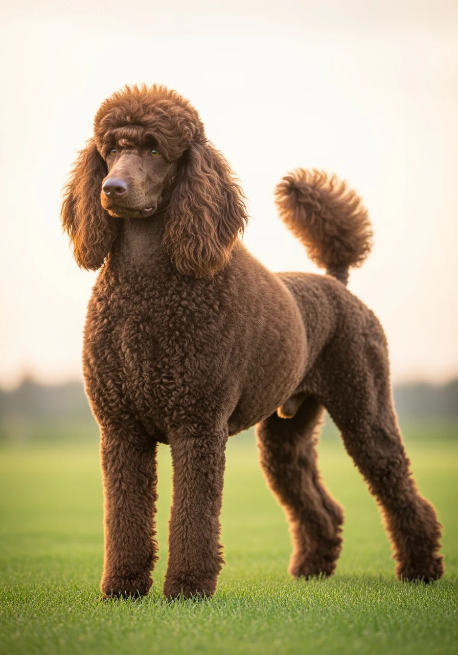 Deux caniches cote a cote